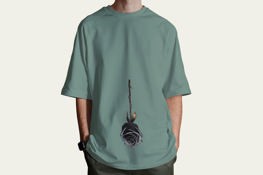 Comfort Fit Green Designer T-Shirt