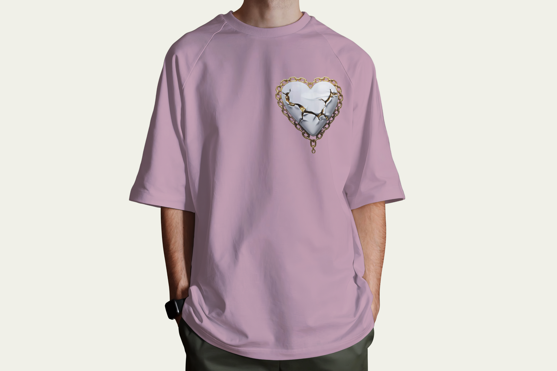 Comfort Fit Lilac Designer T-Shirt