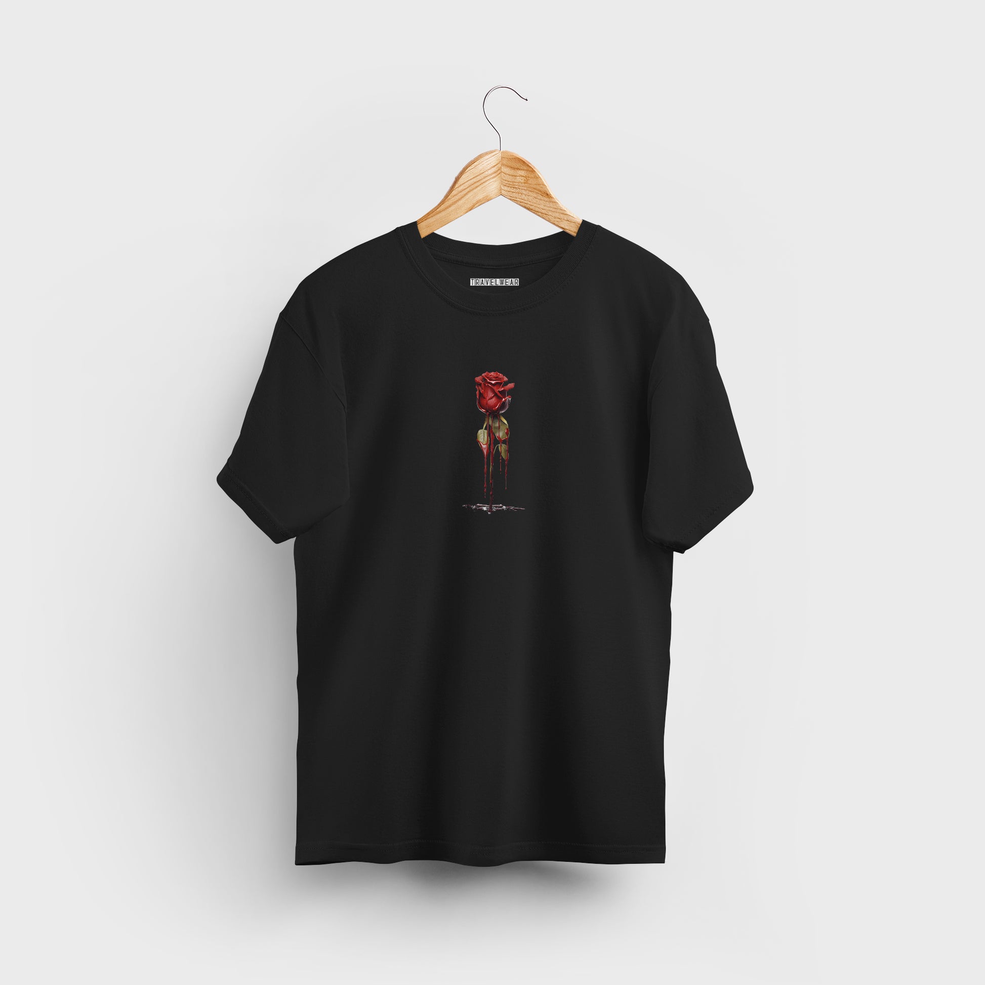 Comfort Fit Black Designer T-Shirt
