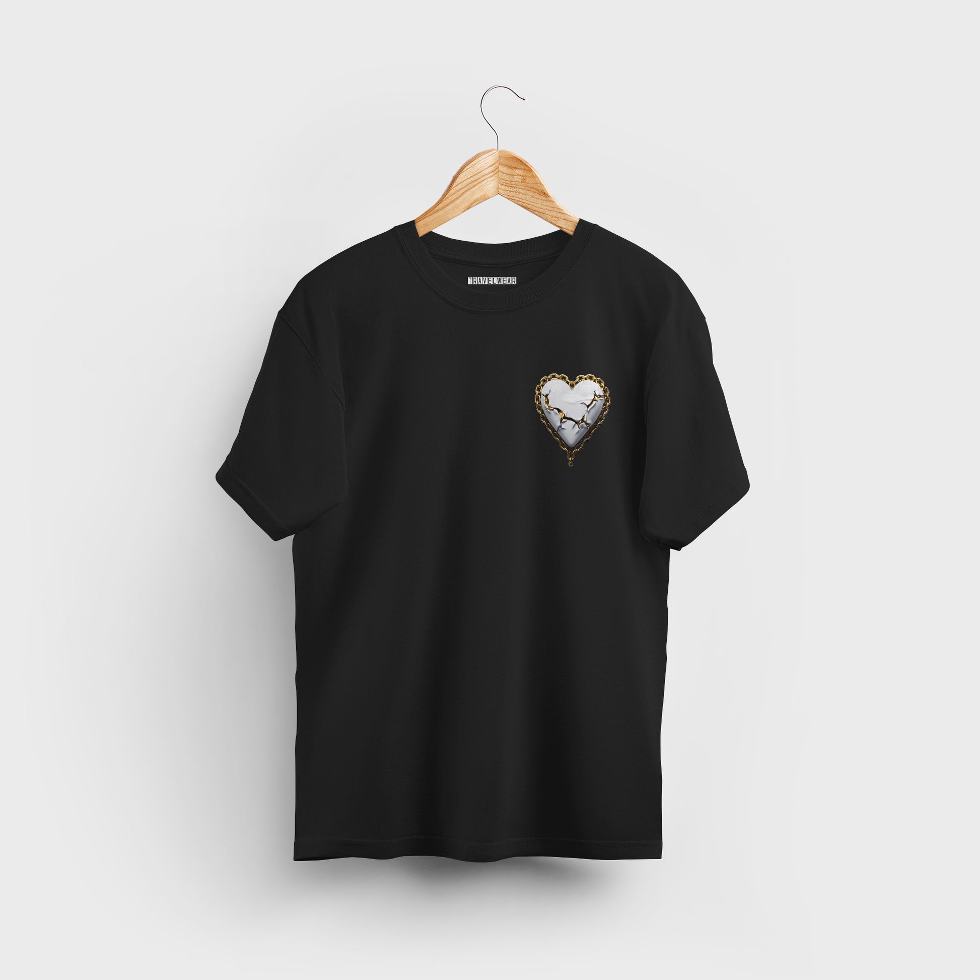 Comfort Fit Black Designer T-Shirt